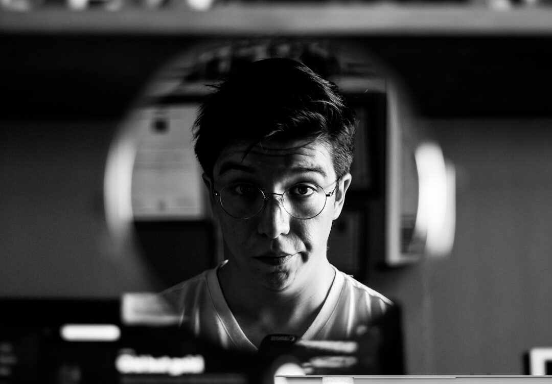 Studio portrait of a Belgian man data researcher
